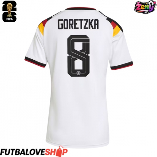 Dres Nemecko Leon Goretzka #8 Domáci pre Ženy MS 2026 Krátky Rukáv